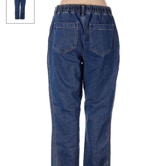 🆕👖Knox Rose Straight Leg High Rise Relaxed Elastic Jeans - Picture 4 of 5